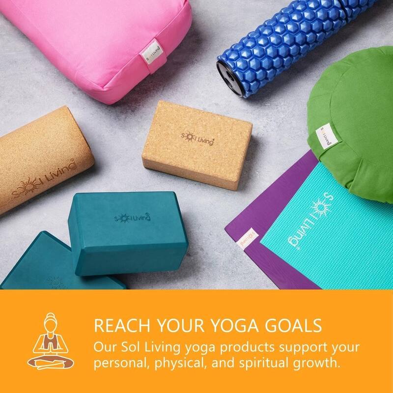 Sol Living Round Cotton Zafu Cushion Yoga Accessory