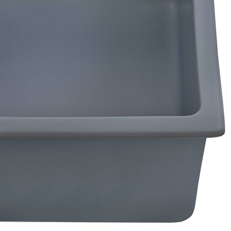 Ruvati 30-inch Fireclay Undermount / Drop-in Topmount Kitchen Sink Single Bowl - Blue- RVL3030LU - 30" x 18"