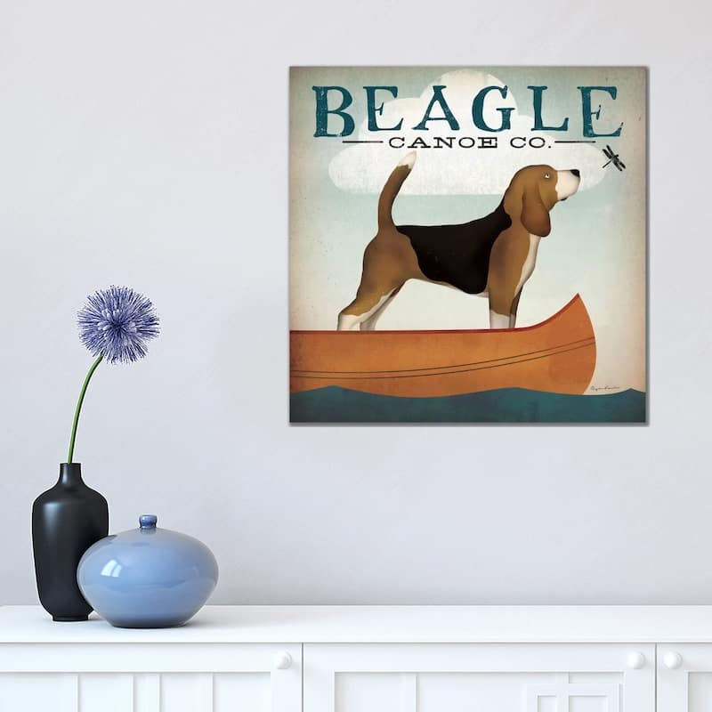 iCanvas "Beagle Canoe Co. " by Ryan Fowler Canvas Print - 18x18x1.5