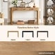 preview thumbnail 3 of 11, Curved Corners Console Table Entryway Table with 3 Drawers
