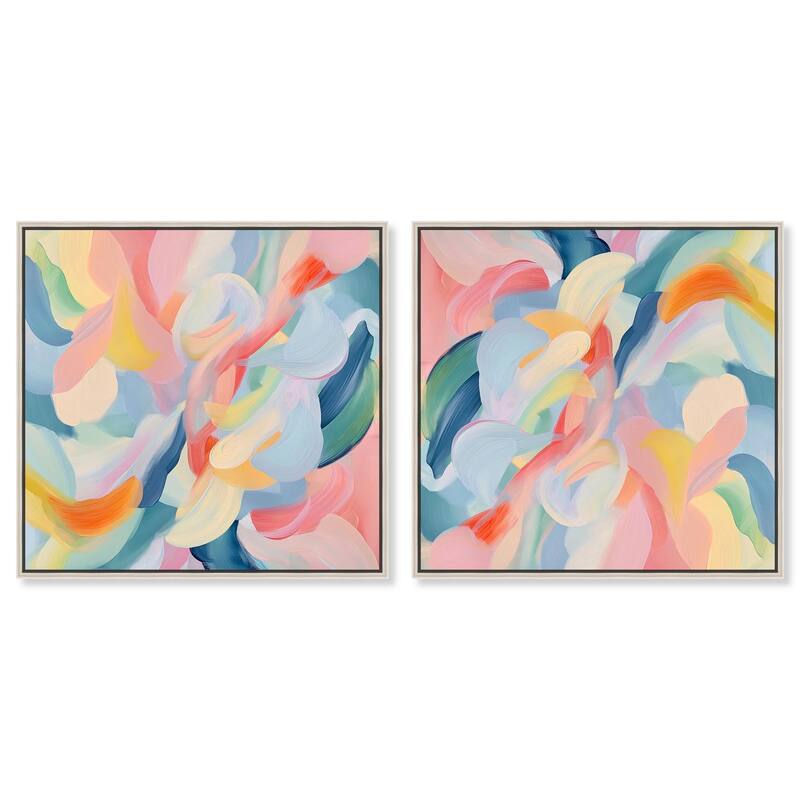 Mediterranean Blooms Canvas by Art Remedy - 54" x 36" - Black