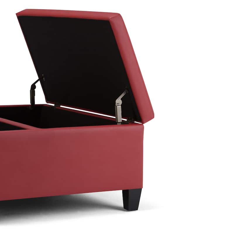 WYNDENHALL Tyler 36 inch Wide Contemporary Square Table Ottoman