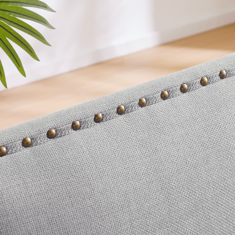 Huimo Modern Nailhead Accent Chair Arm Chairs Set of 2