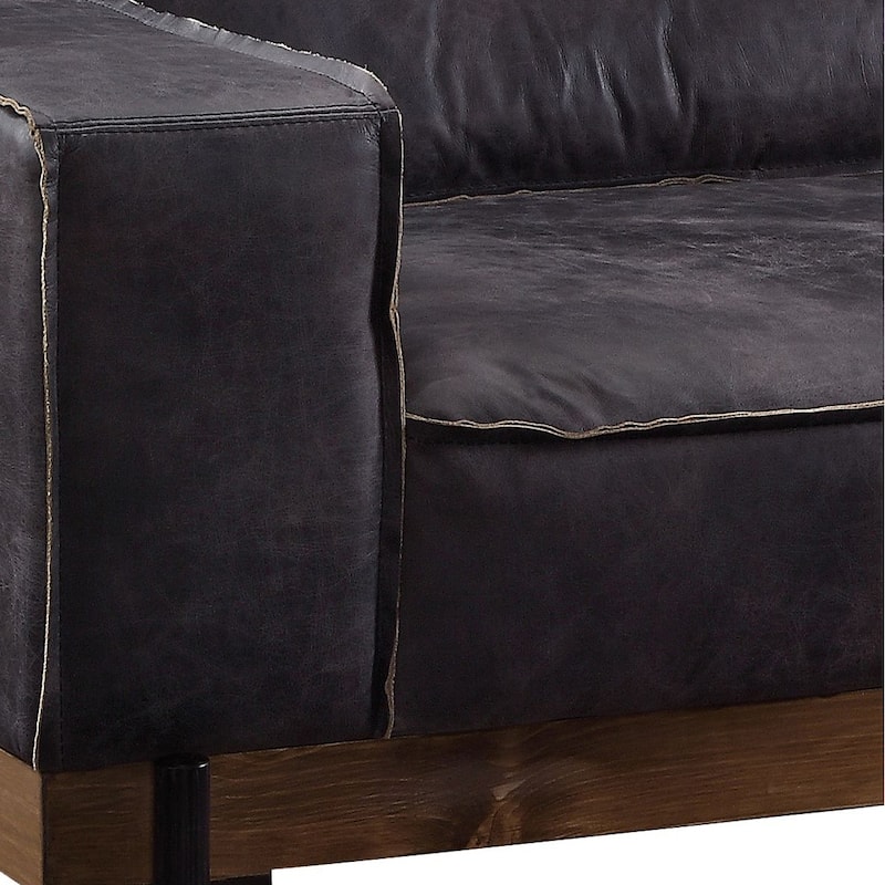 Gomran Antique Ebony Upholstery Sofa