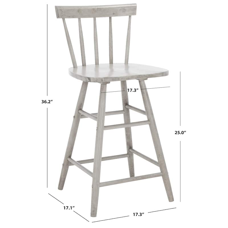 SAFAVIEH Wijnanda 25-inch Counter Stool - 17 In. W x 17 In. D x 36 In. H - 17Wx17Dx36H