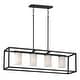 preview thumbnail 1 of 6, Maxim 10288 Lateral 4 Light 36" Wide Pillar Candle Linear Pendant Black