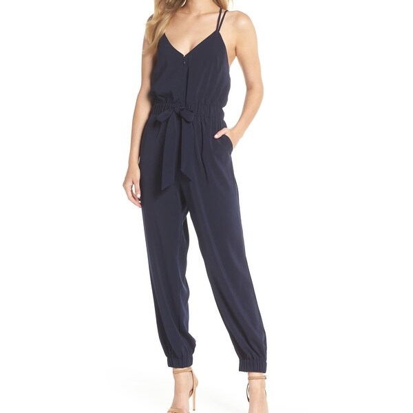 vince camuto tie front jumpsuit