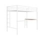 preview thumbnail 39 of 40, Minimal Design Twin Size Loft Bed with Desk, Ladder & Guardrails
