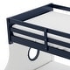 preview thumbnail 19 of 21, Furniture of America Luza 2-Piece Solid Wood Twin over Full Captain's Boat Bunk Bed and Chest Kids Bedroom Set
