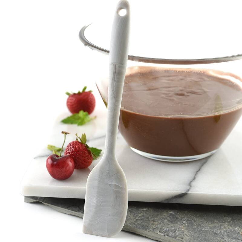 Norpro 8.25-inch Silicone Mini Spatula, Gray Marble Pattern