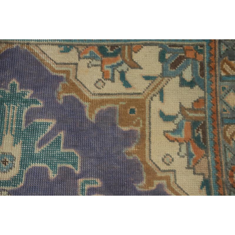 Hand Knotted Oriental 100% Wool Carpet Traditional Medallion Purples Tabriz Area Rug - 5' 5'' X 3' 3''