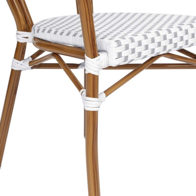 Stacking Bistro Chairs with Metal Frames