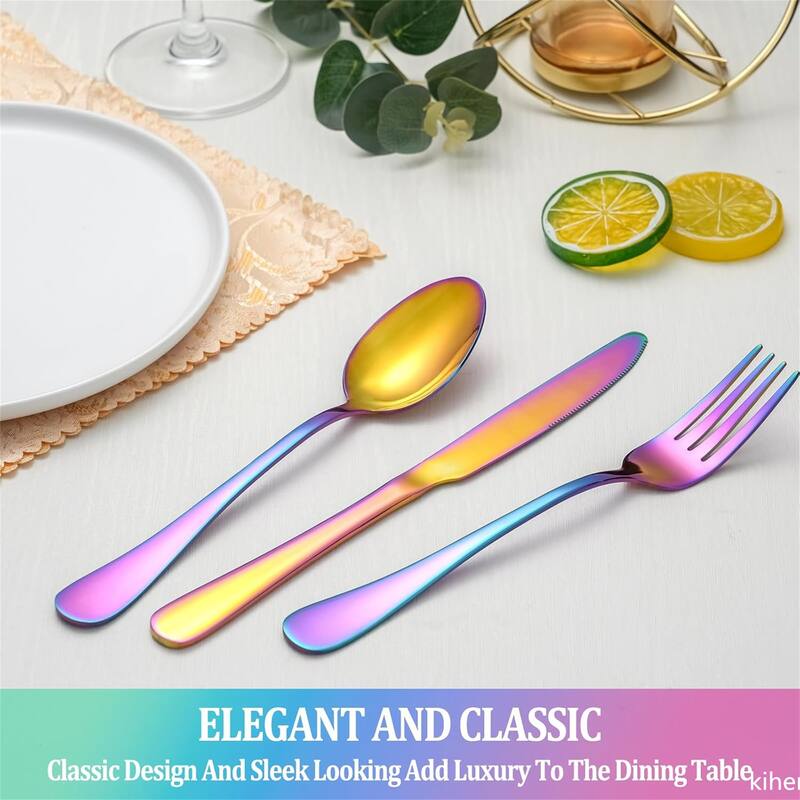 60 Pcs Silverware Set - 9.84*6.34*2inch