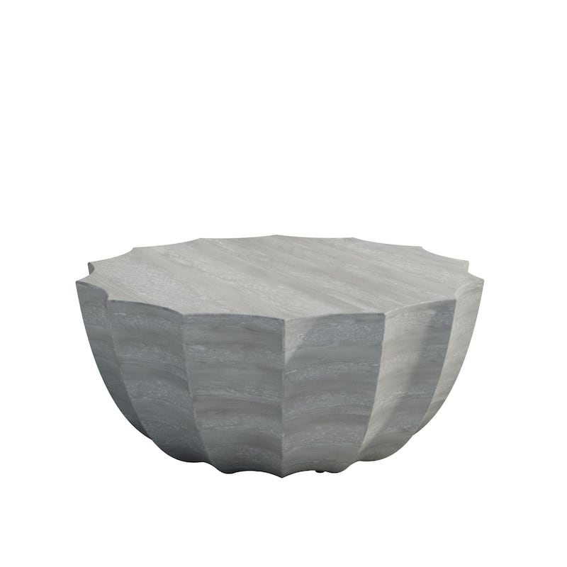 35.43" Durable Modern Stylish Coffee Table, Suitable for Indoor and Outdoor Use, Ideal for Patio, Garden, and Backyards.