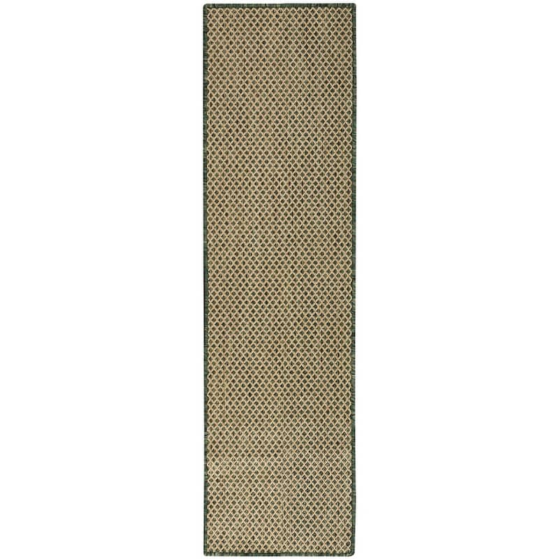 Nourison Courtyard Indoor/Outdoor Modern Geometric Area Rug