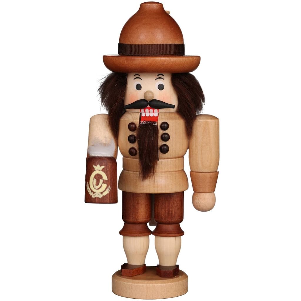 6.5" Free Christian Ulbricht Handcrafted Wooden Bavarian Nutcracker