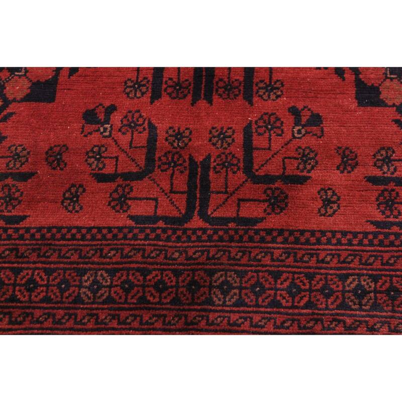 Southwestern Biljik Khal Mohammadi Whitley Red/Black Rug - 5'8'' x 7'10''