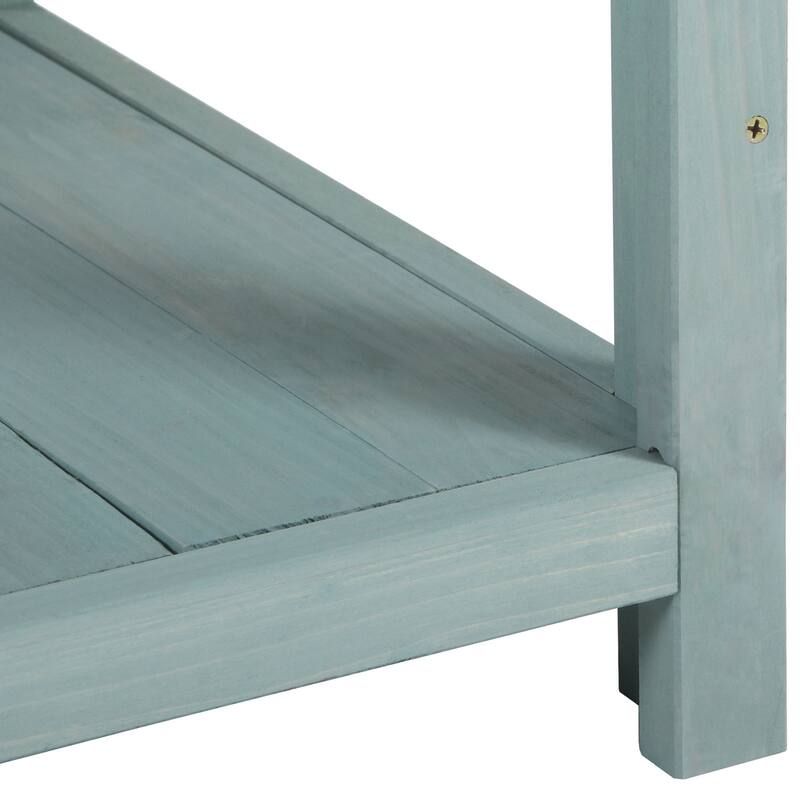 65" Farmhouse Rustic Outdoor Potting Bench