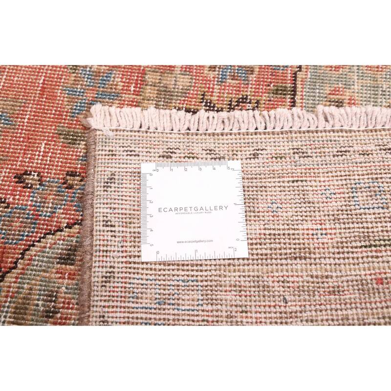 ECARPETGALLERY Hand-knotted Antalya Vintage Dark Copper Wool Rug - 6'5 x 9'4