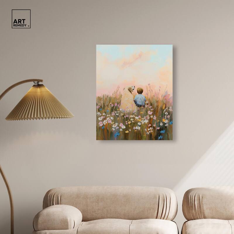 Sunset Companions Canvas by Art Remedy, Gallery Wrapped