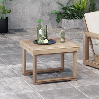 Westchester Acacia Wood Side Table by Christopher Knight Home