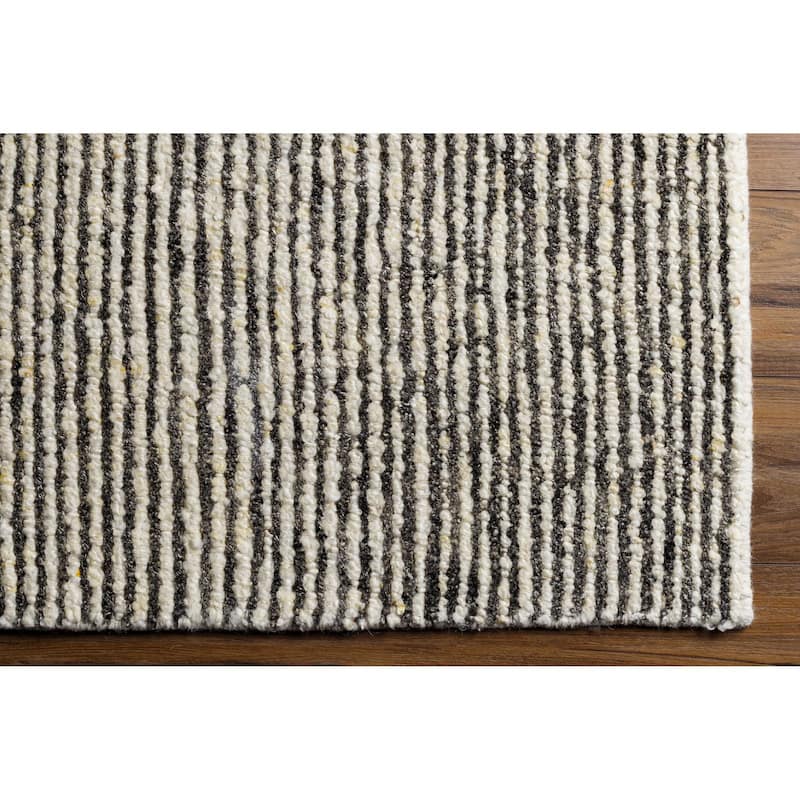 Calkins Mid-Century Modern Stripe Area Rug