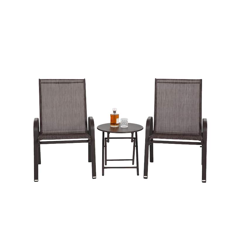 Outdoor Camping Chairs with Breathable Textilene Fabric