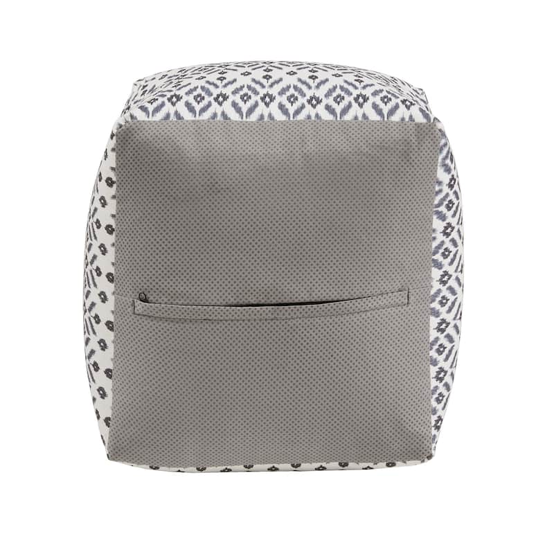 Brunico Upholstered Square Pouf Ottoman by iNSPIRE Q Bold