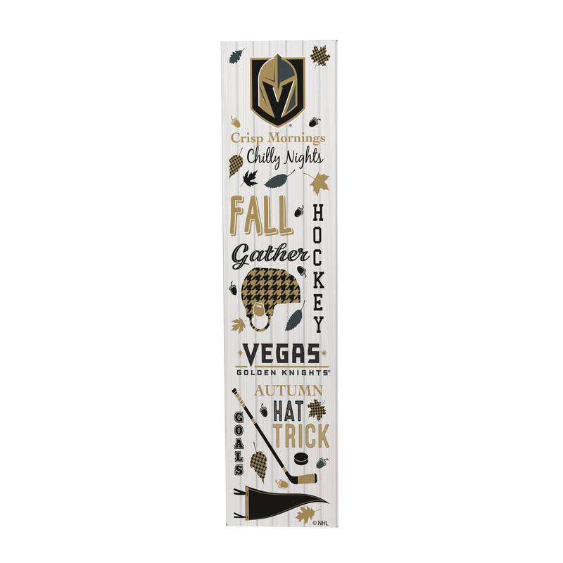 47" Double Sided Seasonal Porch Leaner, Vegas Golden Knights - 47" x 11.25"