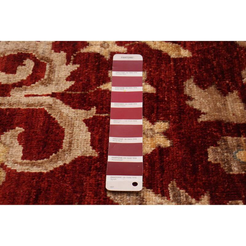 ECARPETGALLERY Hand-knotted Chobi Finest Red Wool Rug - 9'6 x 13'11