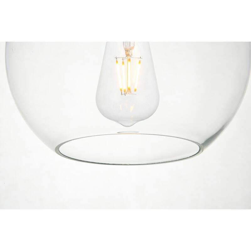 7-Light 54 inch Pendant with Clear Glass