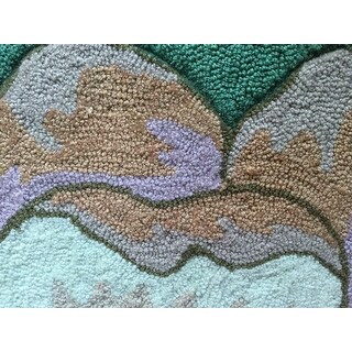 Nourison Hand Hooked Fantasy Blue Fl Area Rug 8 X 10 6 Nourison Hand Hooked Fantasy Blue Fl Area Rug 8 X27