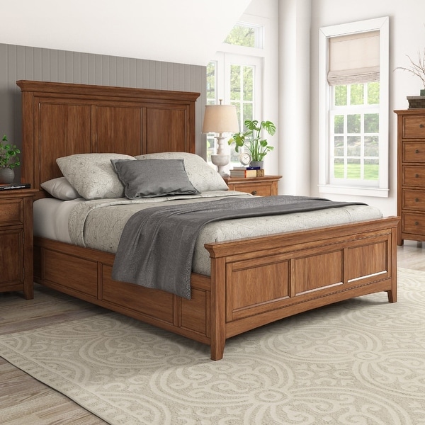 Wood panel best sale platform bed