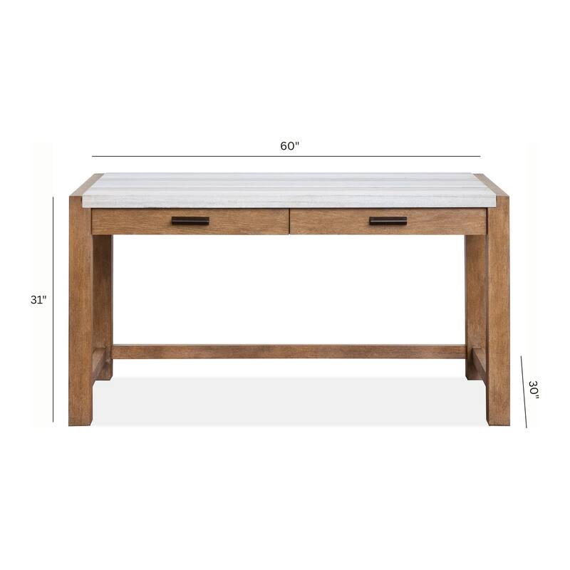 Magnussen Home Plum Creek Sierra Brown Writing Desk
