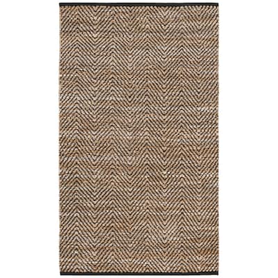 SAFAVIEH Vintage Leather Violet Handmade Leather Striped Area Rug