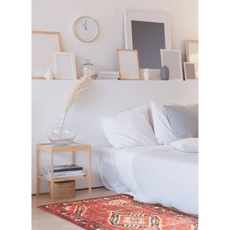 ECARPETGALLERY Hand-knotted Kayseri Red Wool Rug - 4'6 x 7'5