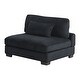 preview thumbnail 8 of 17, Bentley Ottoman Gray / Cream / Black Black - 45" x 35.5"