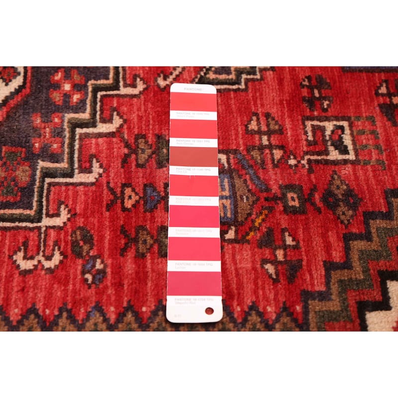 ECARPETGALLERY Hand-knotted Andelz Red Wool Rug - 3'3 x 4'11