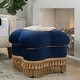 preview thumbnail 3 of 41, Ellen Performance Fabric Clover Tufted Ottoman Stool by Jennifer Taylor Home