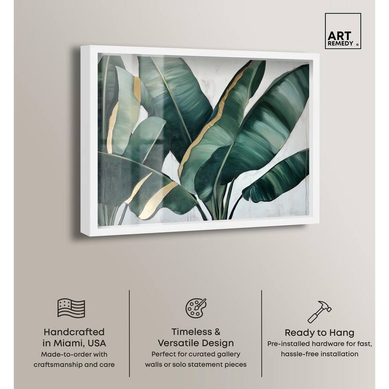 Jungle Jewel Jade I Shadowbox by Art Remedy