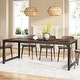 preview thumbnail 18 of 16, Industrial Rectangular Dining Table for 6-8 People
