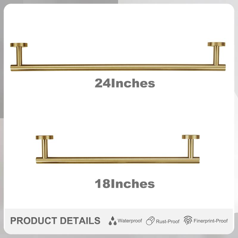 WOWOW 6-Piece Bath Hardware Set with Mounting Hardware