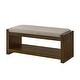 preview thumbnail 16 of 23, 40"Accent Bench with Lower Shelf Shoe Rack, Padded Seating Bench, Modern Compact Bed End Bench with Storage, Removable Cushion