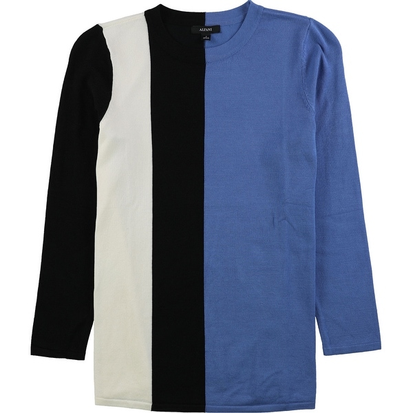 Alfani Womens Vertical Colorblock Basic T-Shirt. Opens flyout.