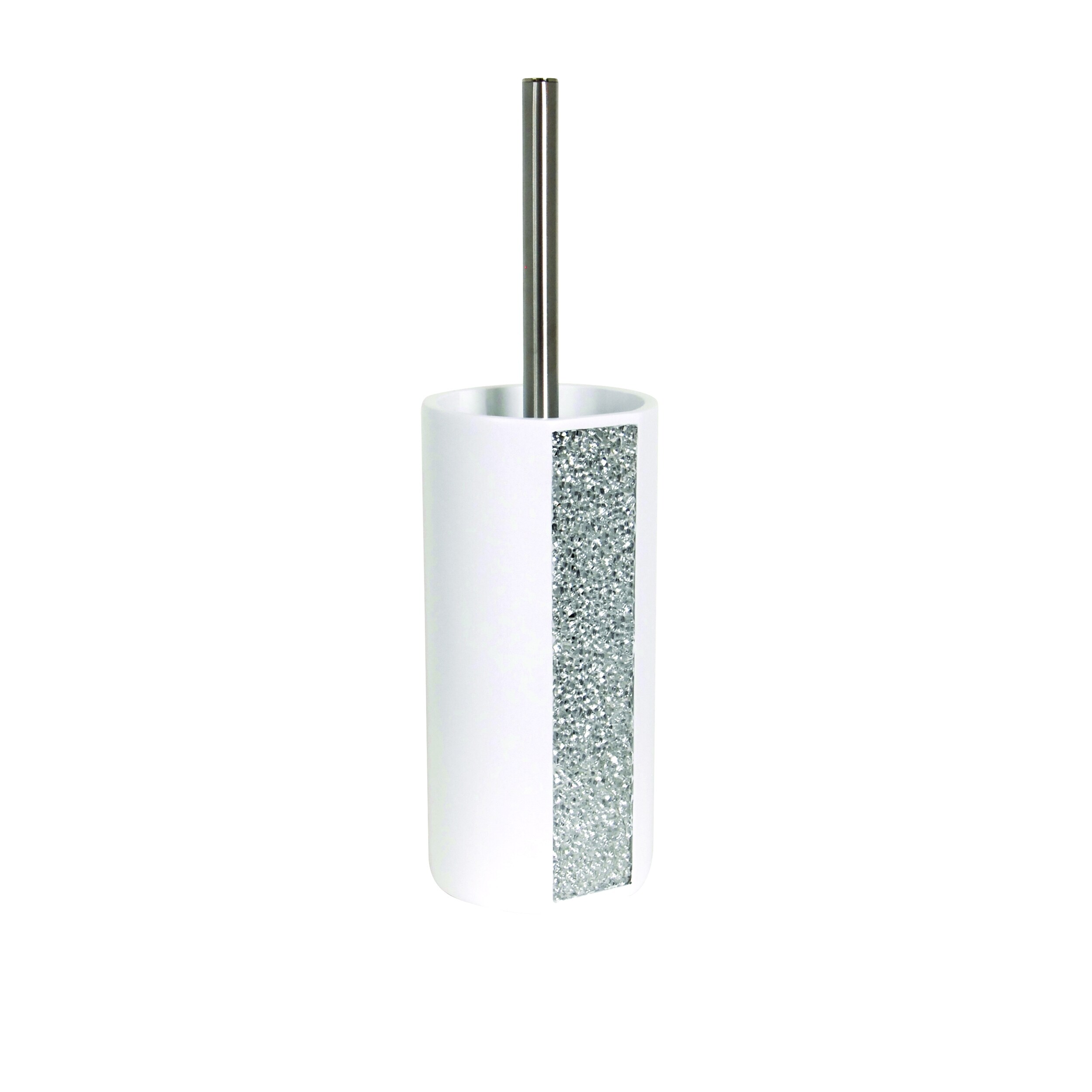 Toilet Brush And Holder Msv France Lundra White Polyresin Overstock 31226980