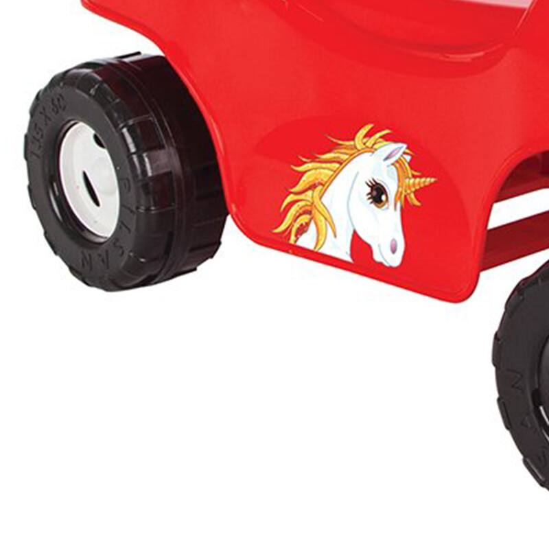 Pilsan Hero ATV Pedalless Ride On Kids Toy w/ Horn for Ages 36 Months & Up, Red - 11.72