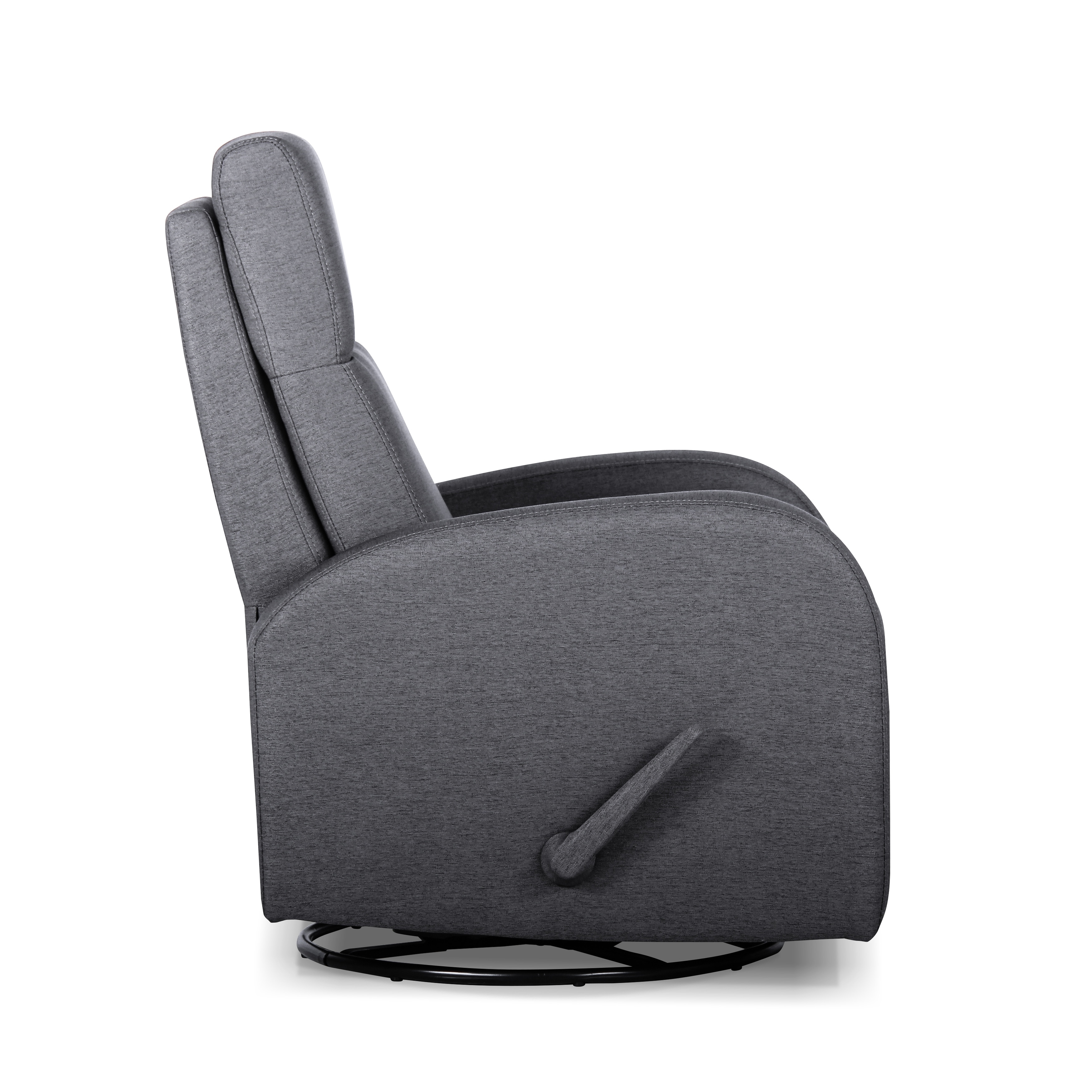Swivel Glider Manual Recliner Home Theater Seating w Handle Bed