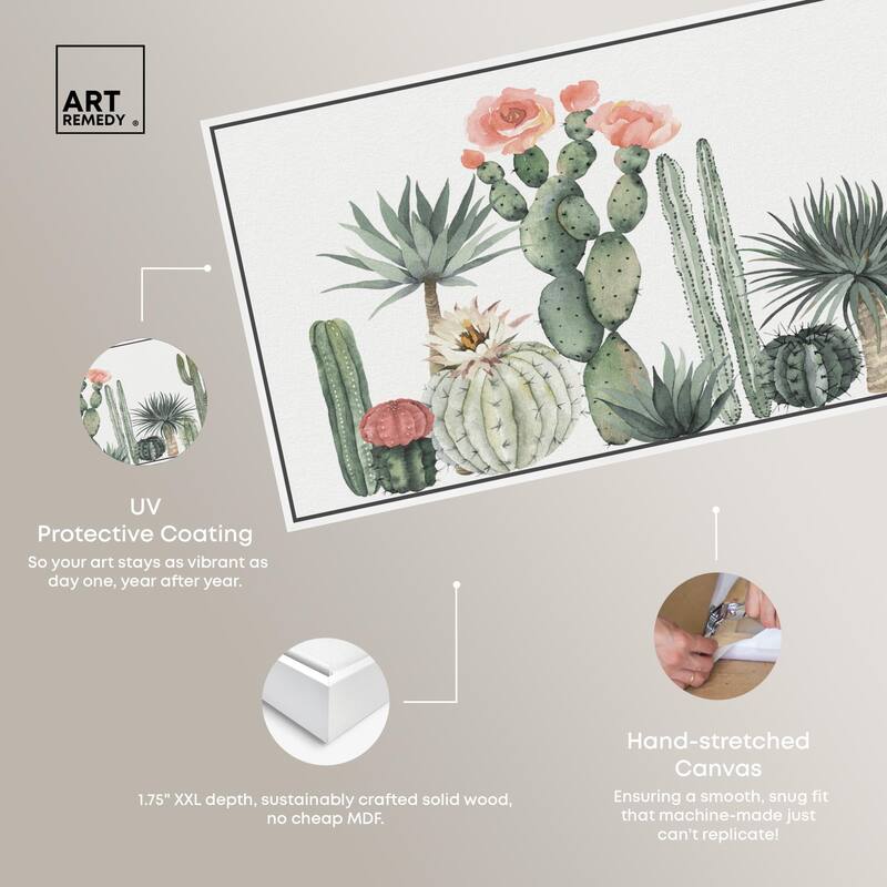 Cactus Over Doors Panoramic Canvas by Art Remedy