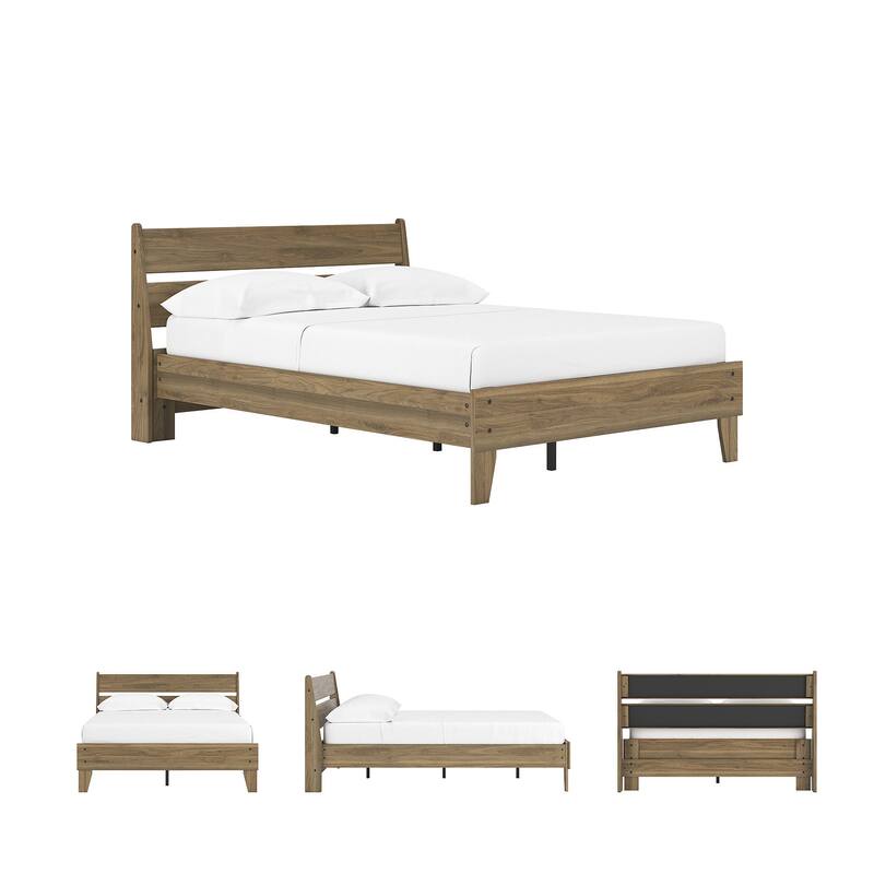 Signature Design by Ashley Deanlow Brown Platform Panel Bed