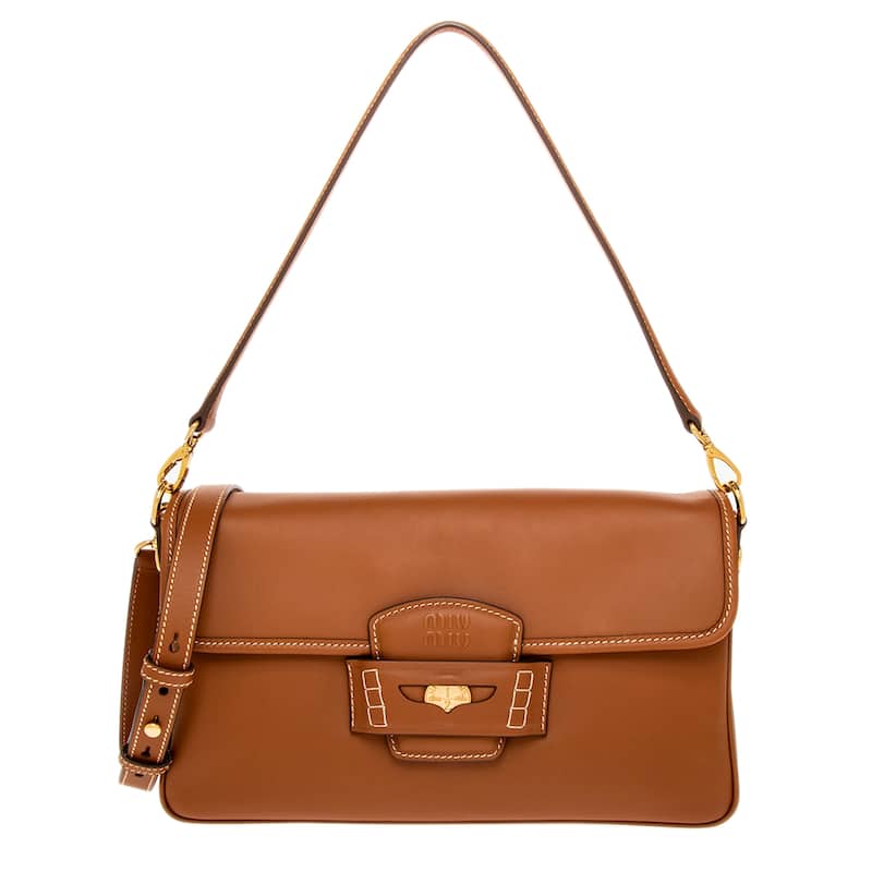 Miu Miu Penny Leather Bag - Brown
